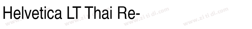 Helvetica LT Thai Re字体转换